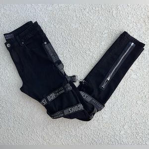 Eternity Jean with Grey Icon Straps